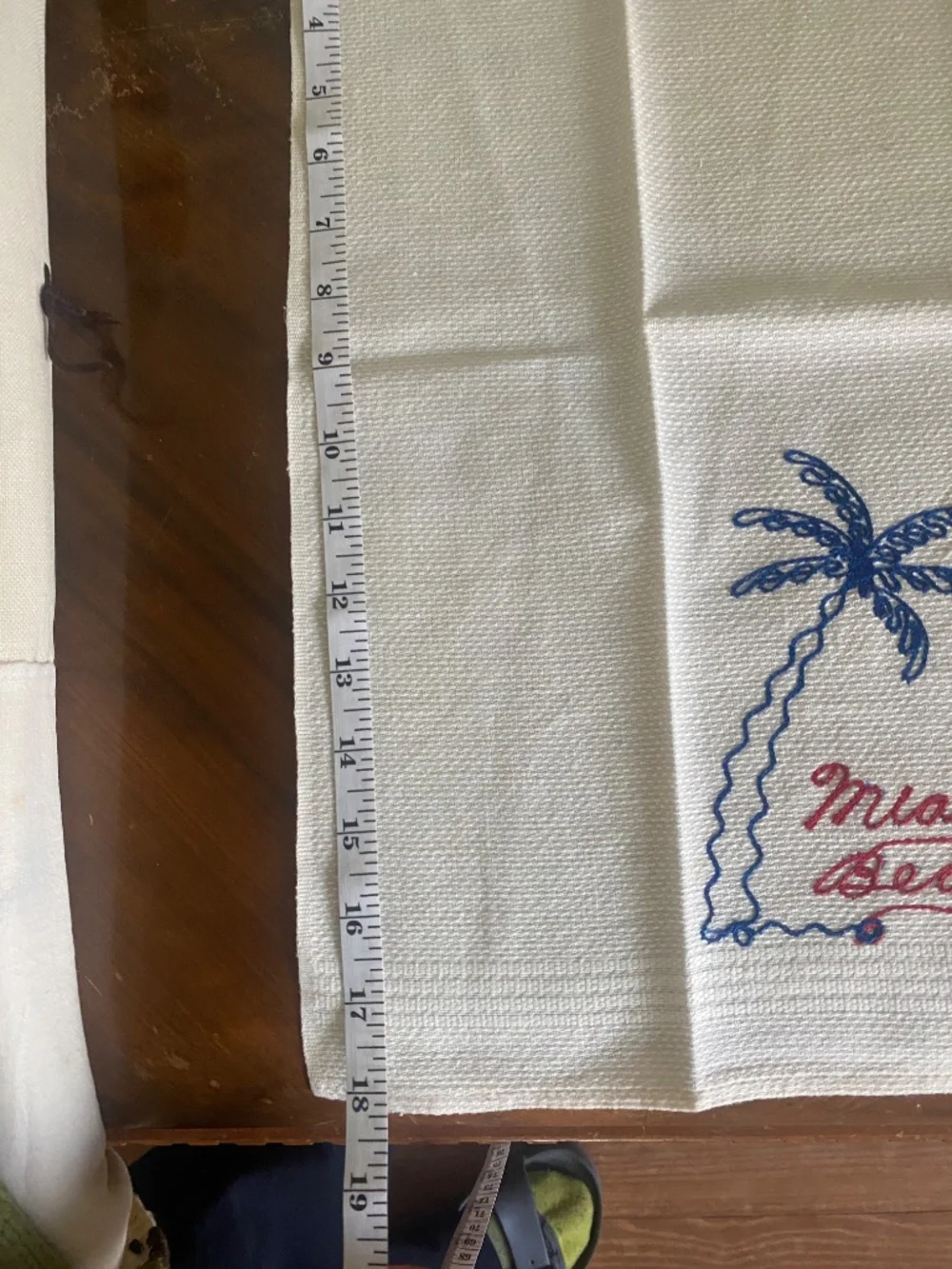 Vintage Miami Beach hand towels set of 2 unused